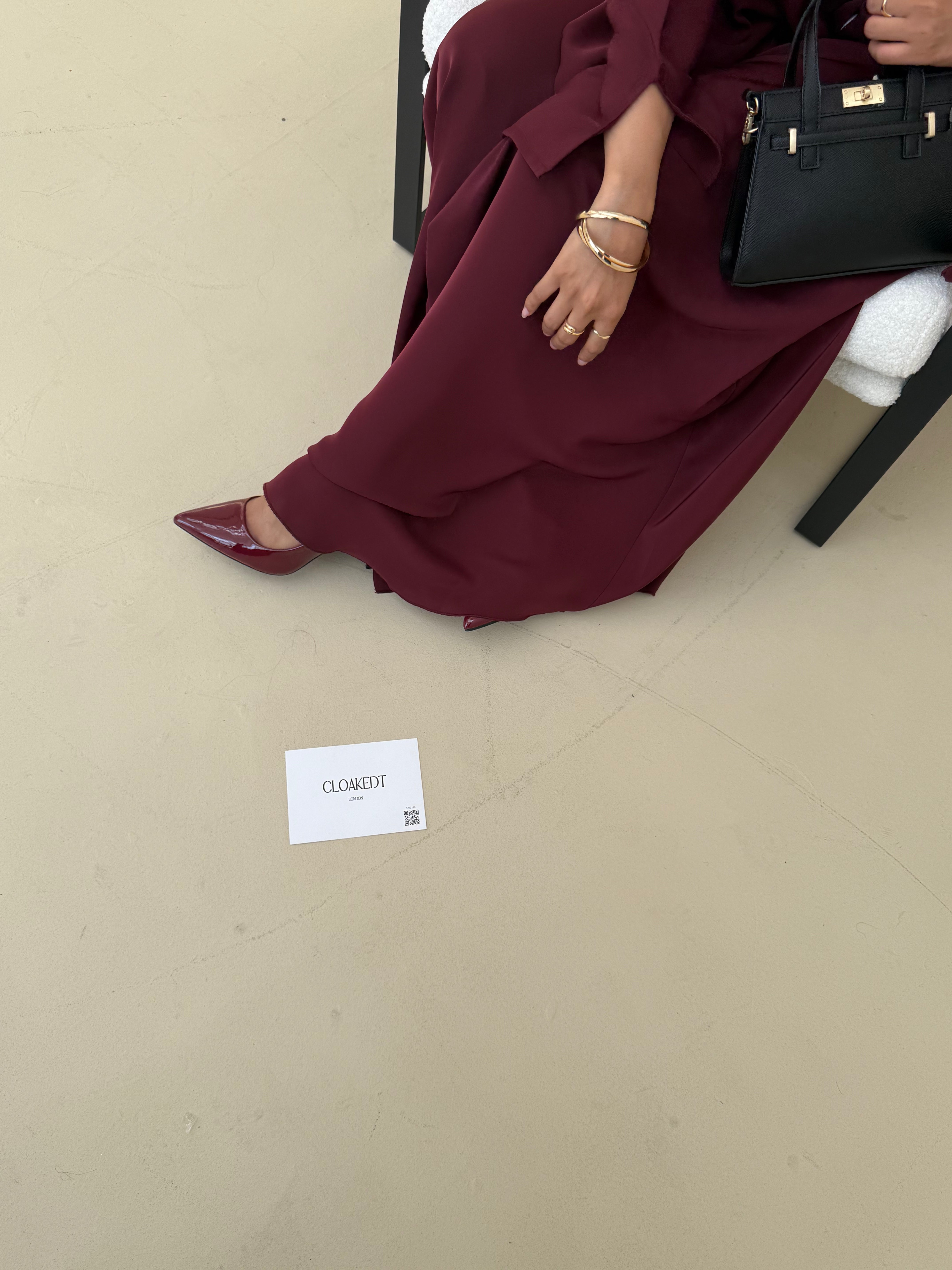 Burgundy Korean Elegance