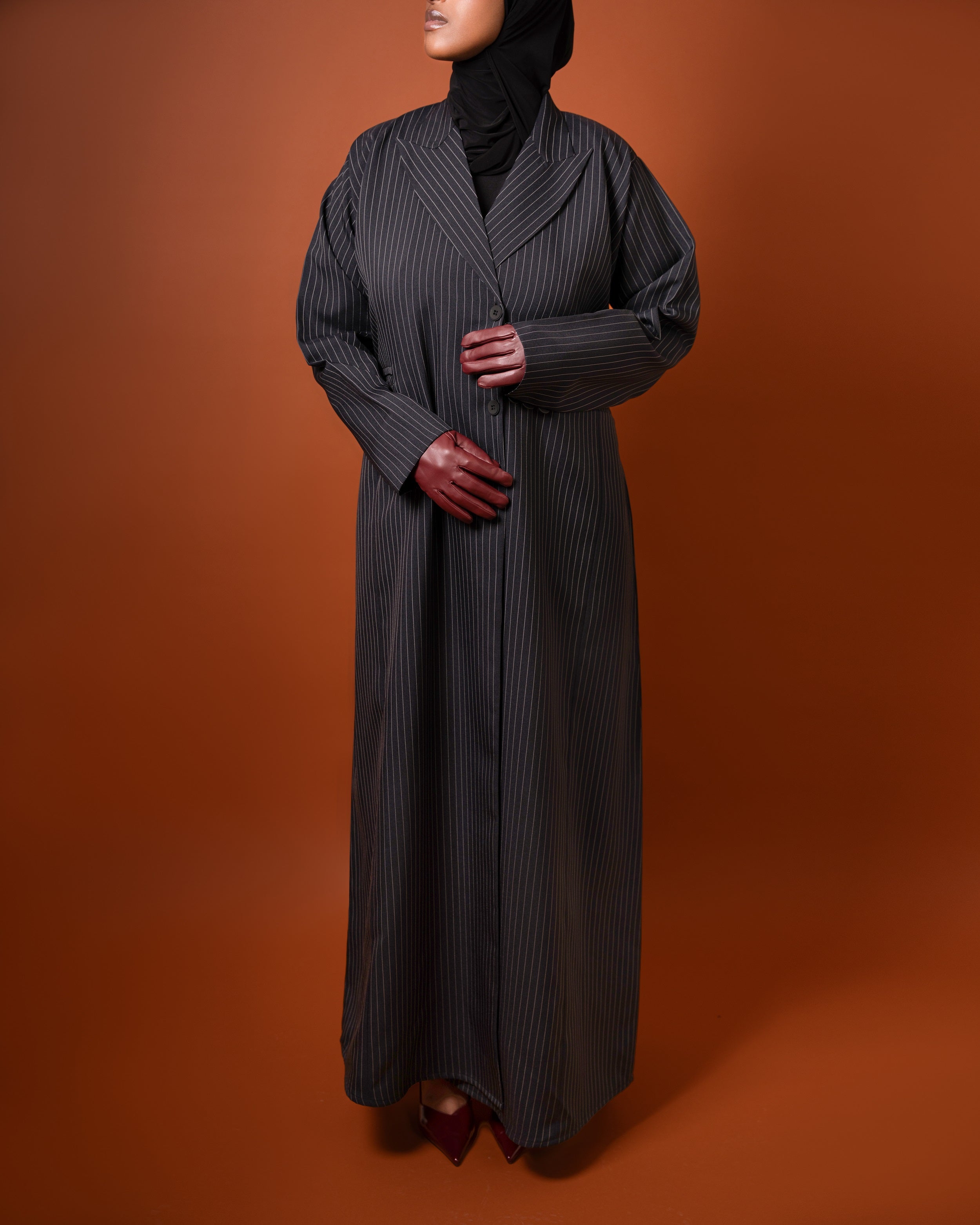 Midnight - Pinstripe Blazer