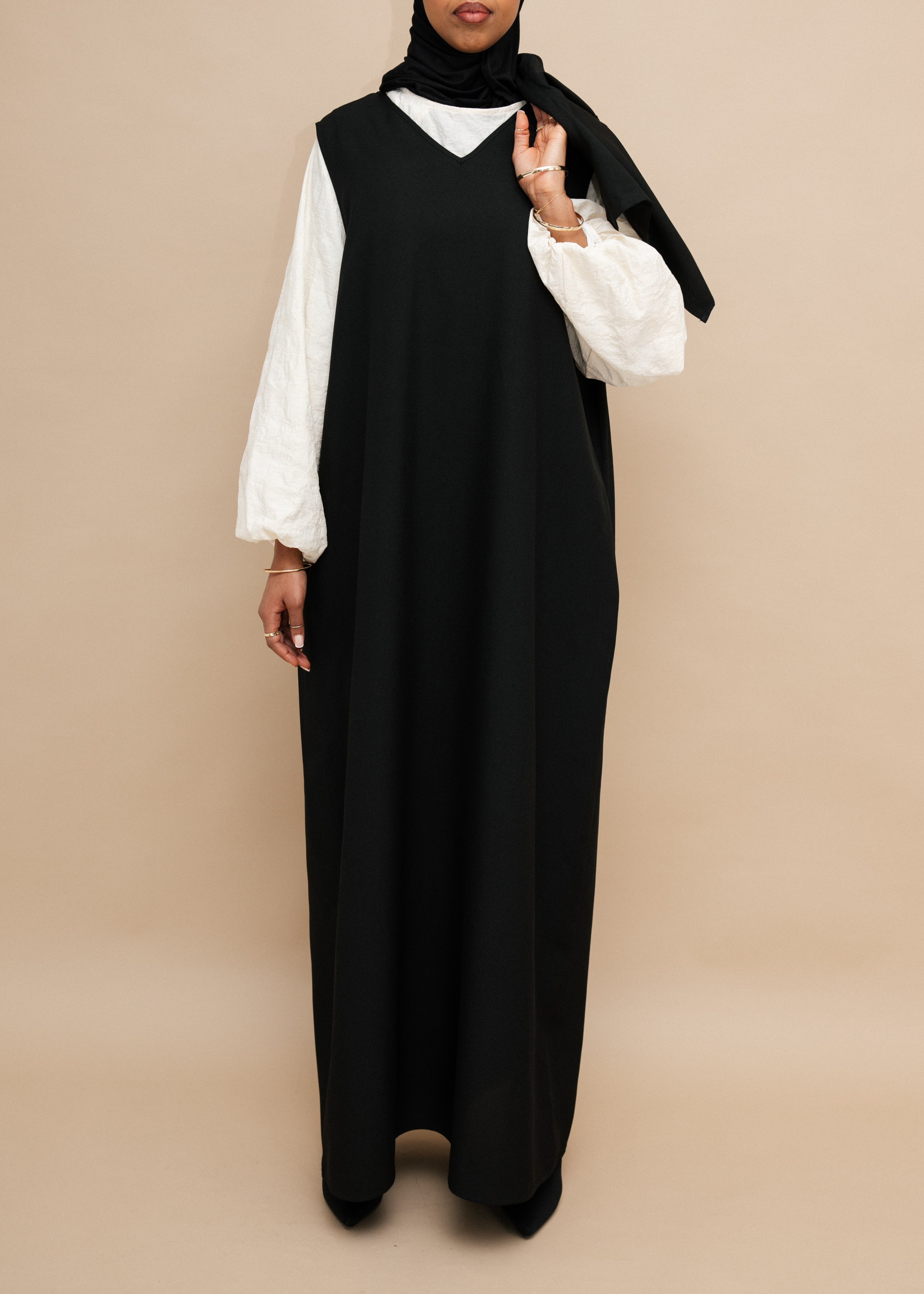 Midnight Kimono Two-Piece Abaya