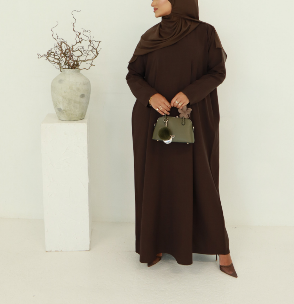 Dark Brown Essential Abaya