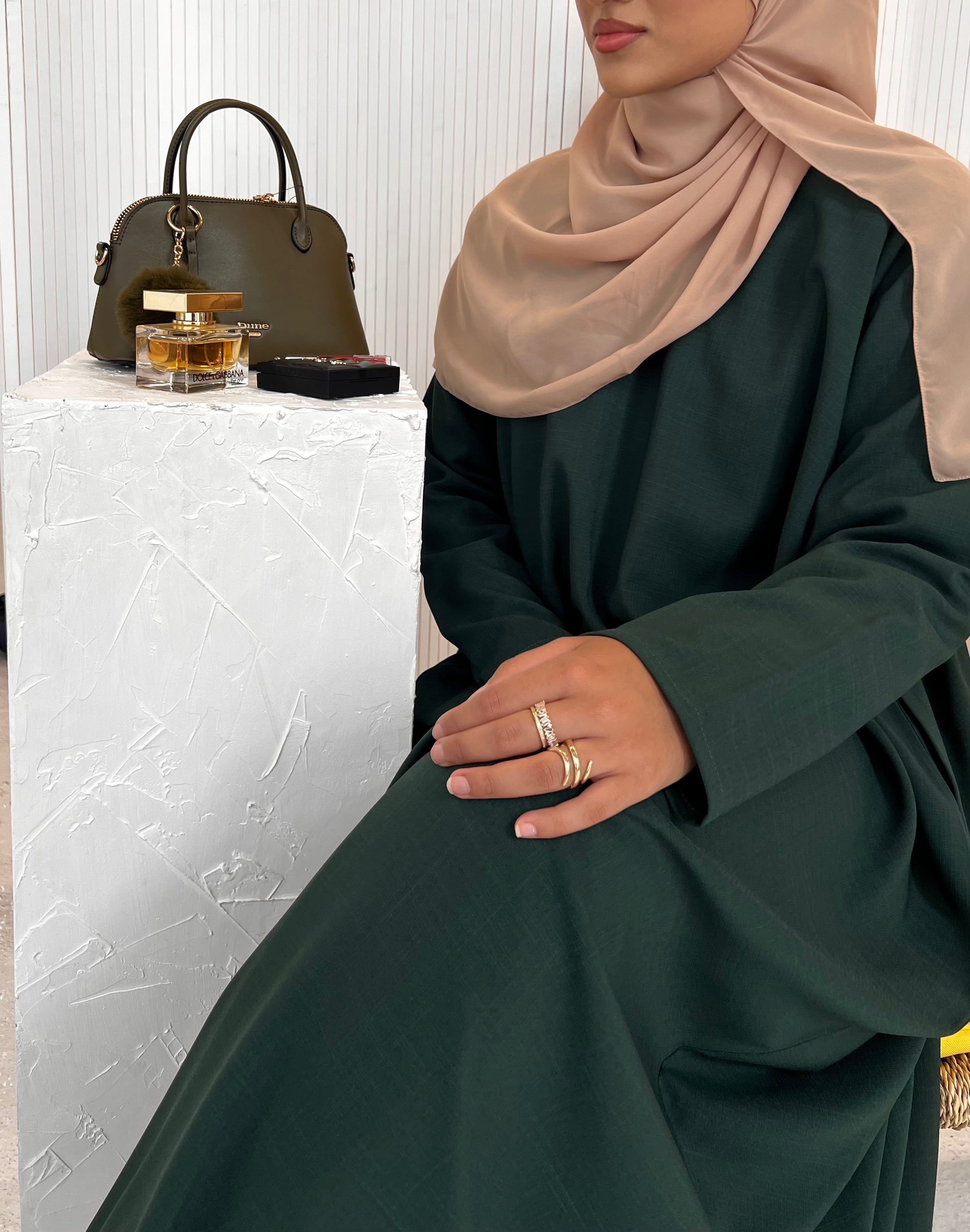 Green Essential Abaya