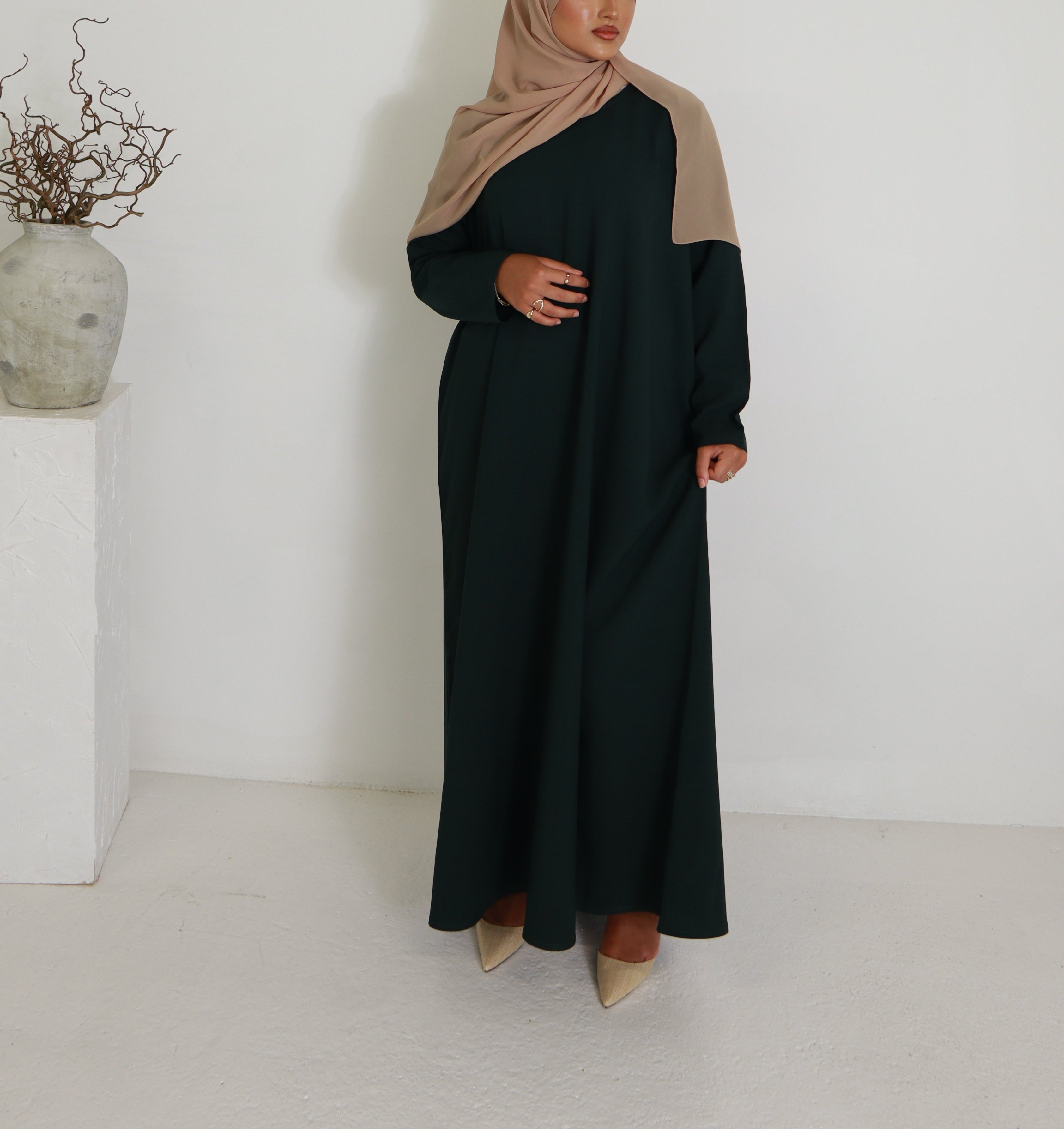Green Essential Abaya