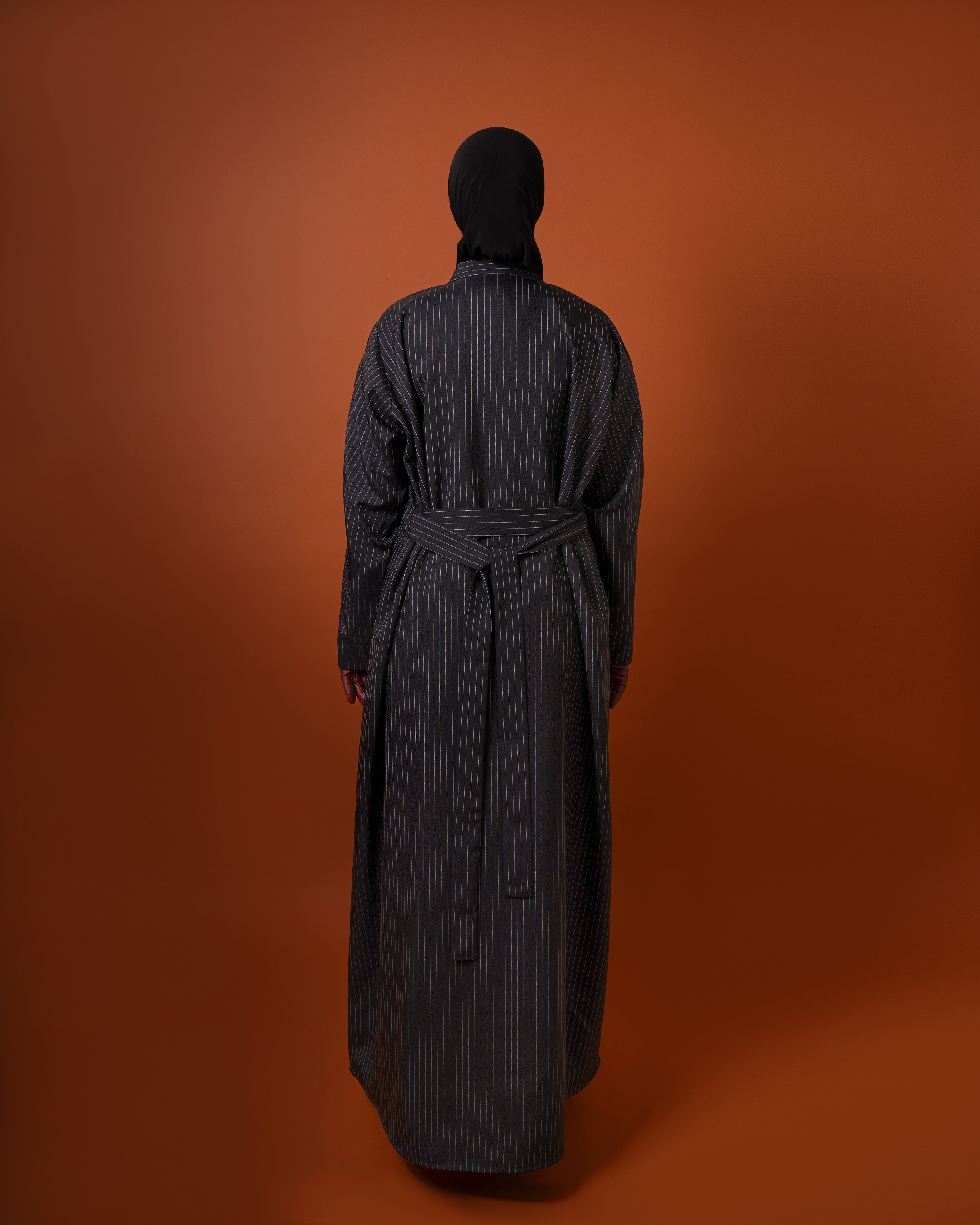 Midnight - Pinstripe Blazer Coat