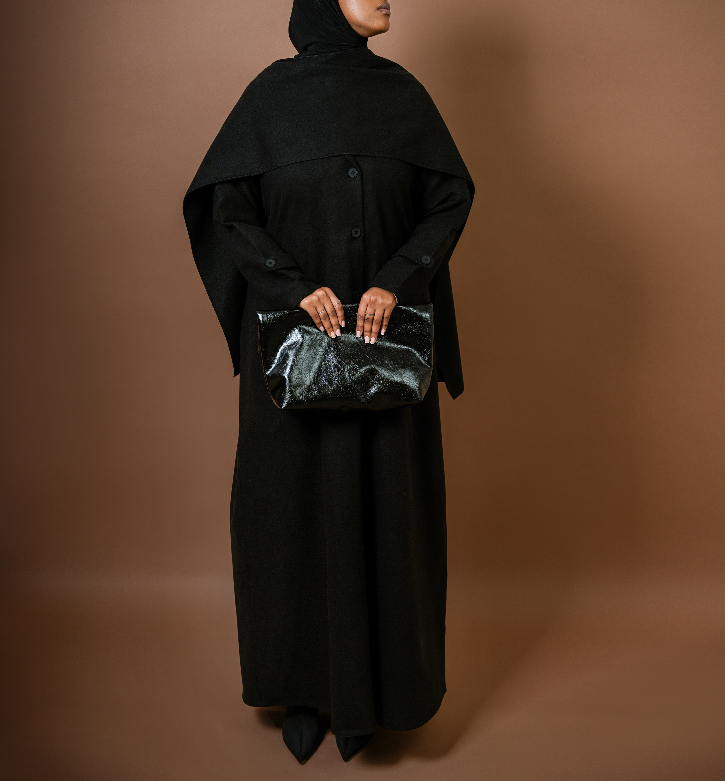 Midnight Scarf Wool Coat | Warm & Elegant | Shop Now at Cloakedt